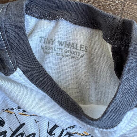 Tiny Whales Boys Take It Easy Shirt Sz 4 - Picture 3 of 3